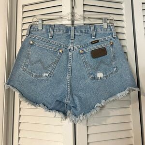 High-Rise Wrangler Jean Shorts